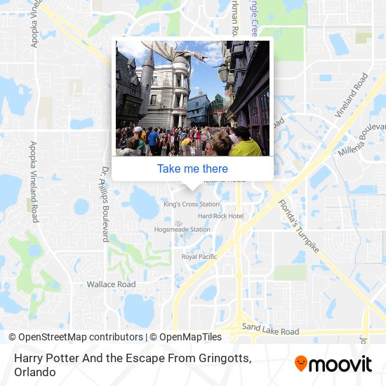 Mapa de Harry Potter And the Escape From Gringotts