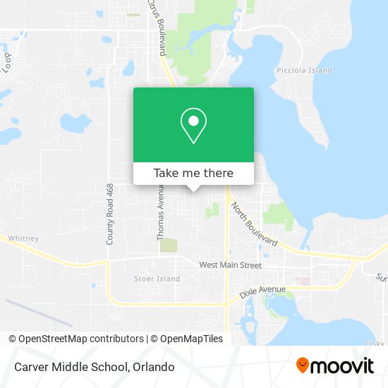 Mapa de Carver Middle School