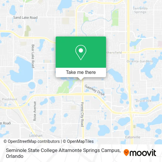 Seminole State College Altamonte Springs Campus map