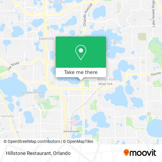 Mapa de Hillstone Restaurant