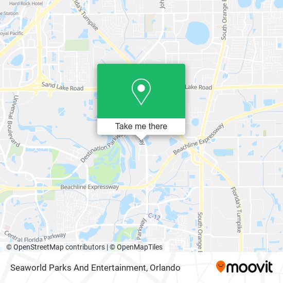 Mapa de Seaworld Parks And Entertainment