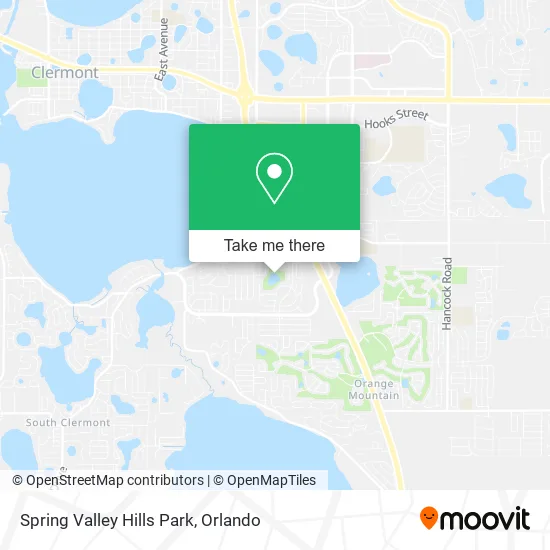 Spring Valley Hills Park map