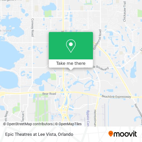 Mapa de Epic Theatres at Lee Vista