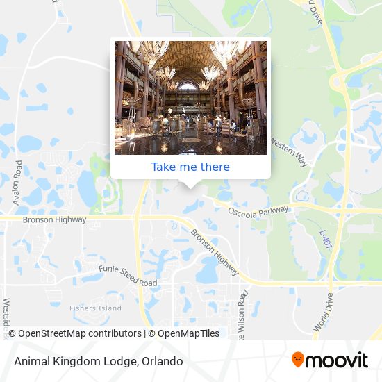 Mapa de Animal Kingdom Lodge