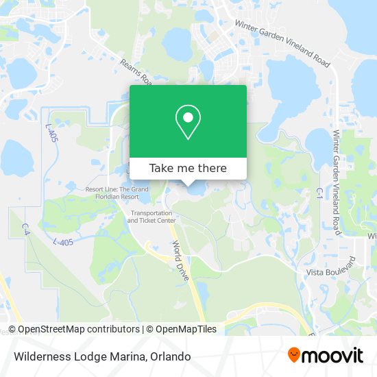 Wilderness Lodge Marina map