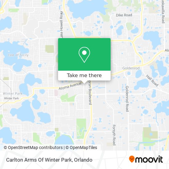 Mapa de Carlton Arms Of Winter Park