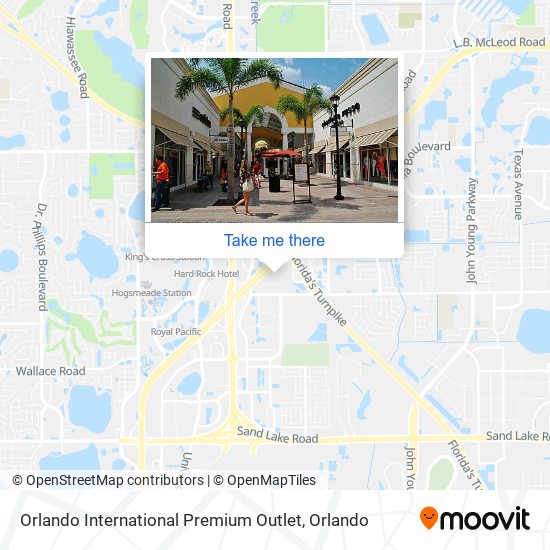 Orlando International Premium Outlet map