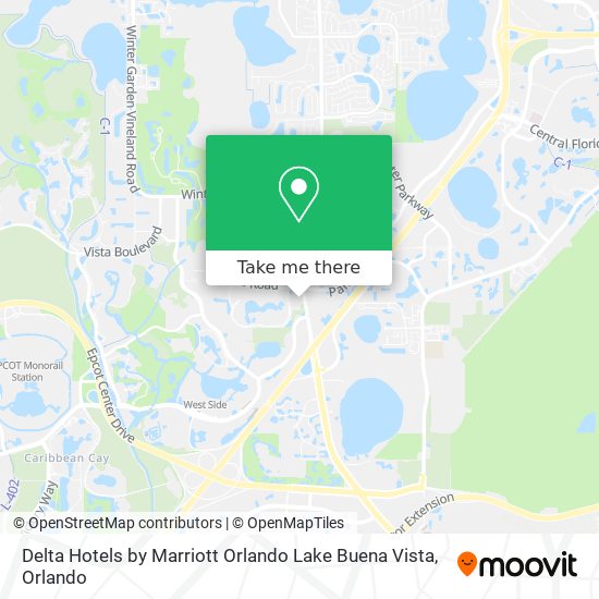 Mapa de Delta Hotels by Marriott Orlando Lake Buena Vista