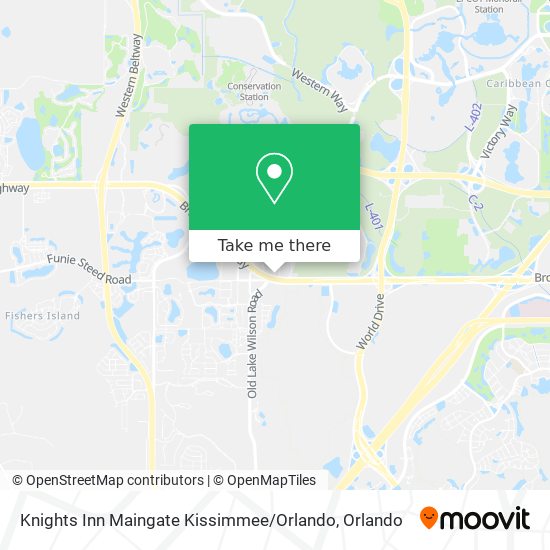 Mapa de Knights Inn Maingate Kissimmee / Orlando