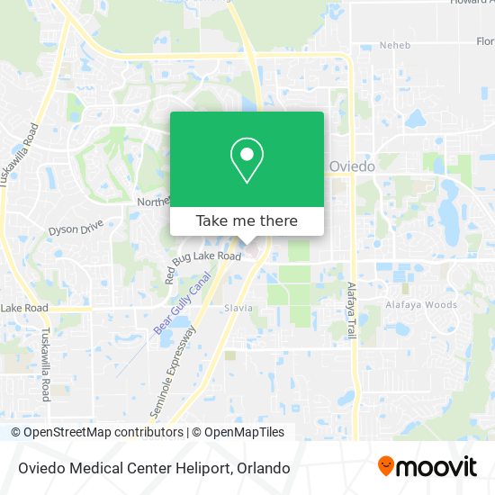 Oviedo Medical Center Heliport map