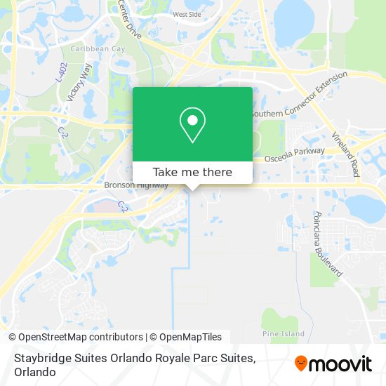 Staybridge Suites Orlando Royale Parc Suites map