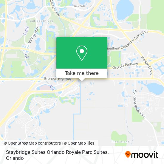 Mapa de Staybridge Suites Orlando Royale Parc Suites