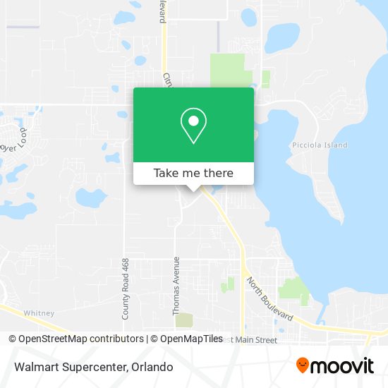 Walmart Supercenter map