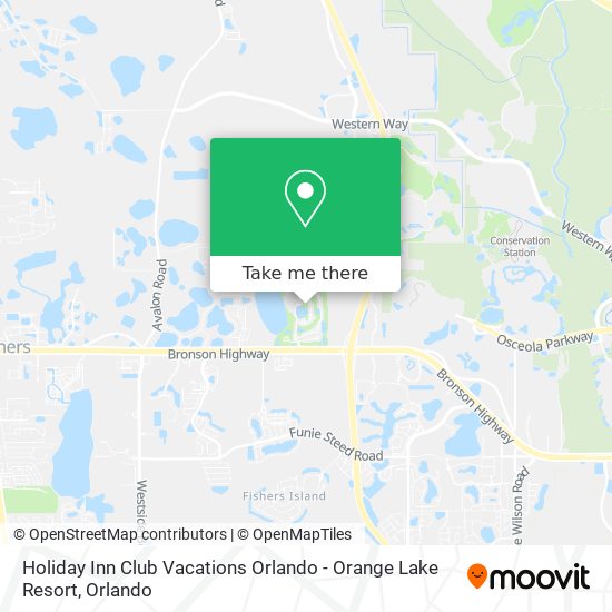 Mapa de Holiday Inn Club Vacations Orlando - Orange Lake Resort