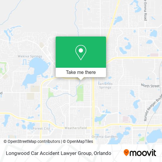Longwood Car Accident Lawyer Group map
