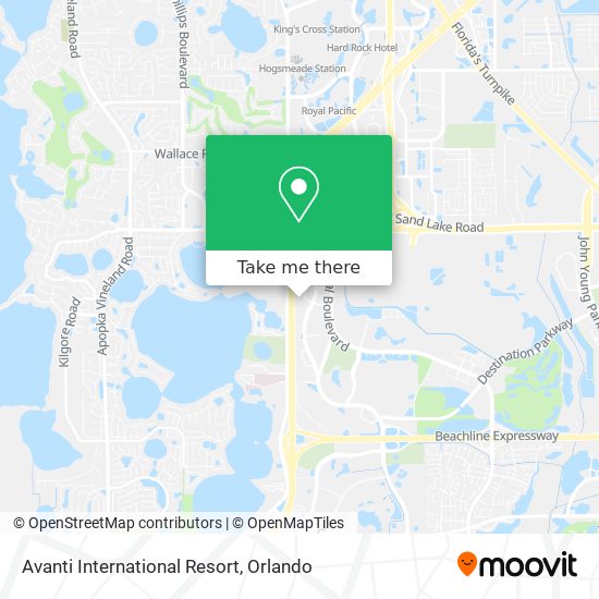 Avanti International Resort map