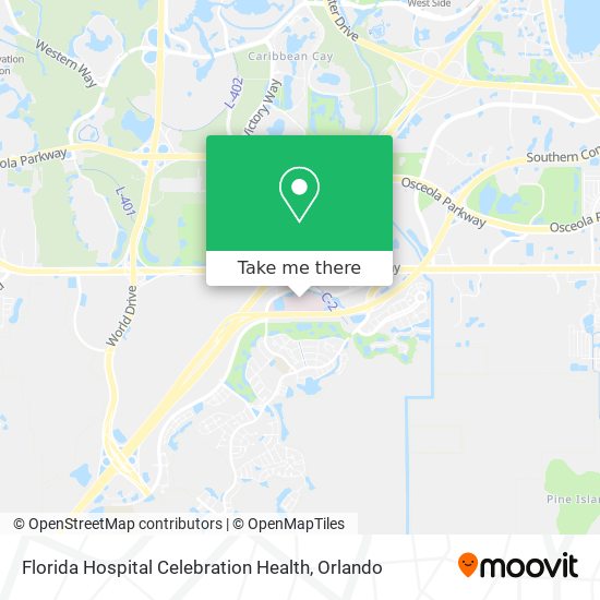 Florida Hospital Celebration Health map