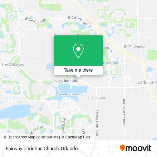 Fairway Christian Church map