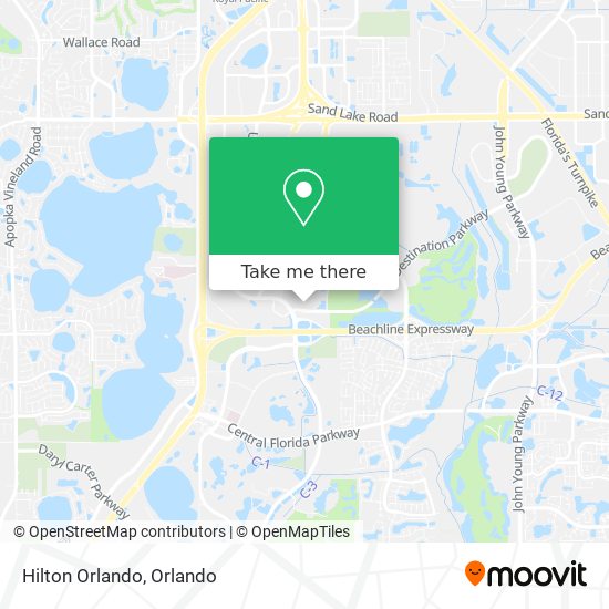 Hilton Orlando map