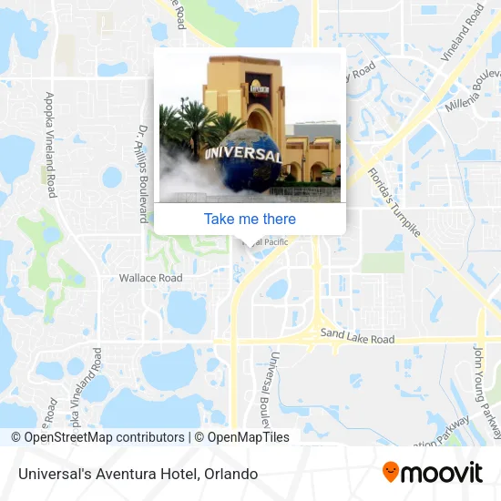 Mapa de Universal's Aventura Hotel