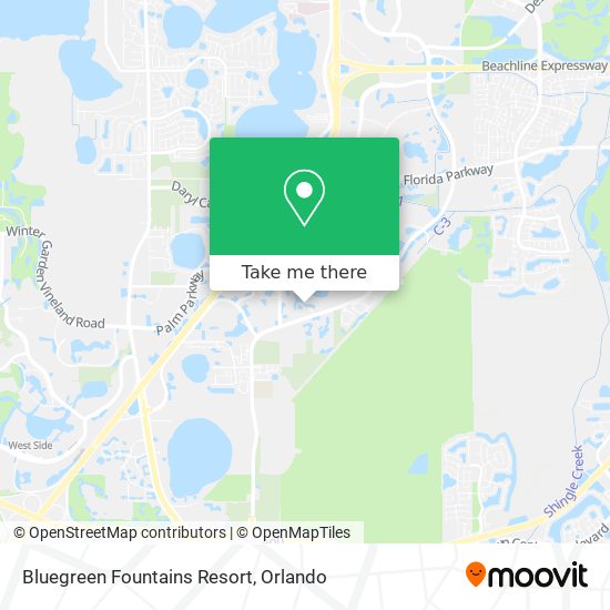 Bluegreen Fountains Resort map