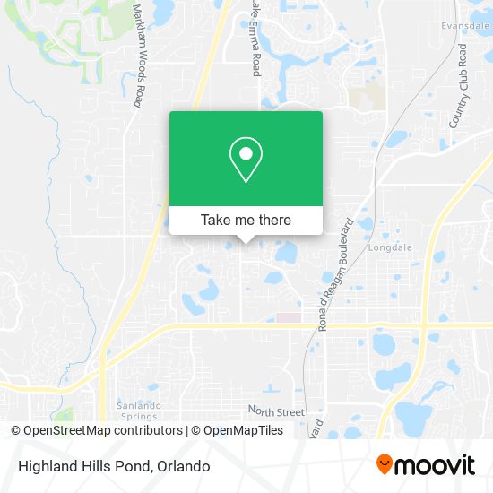Mapa de Highland Hills Pond
