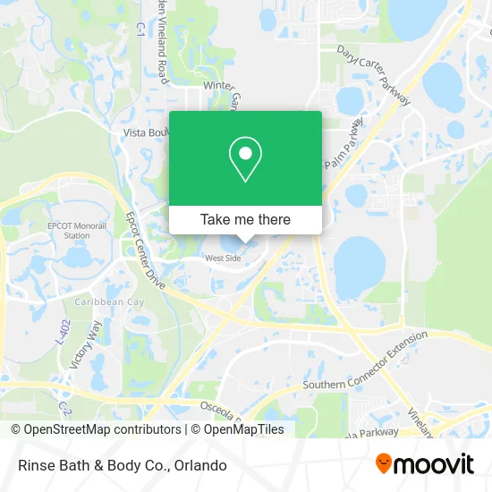 Rinse Bath & Body Co. map