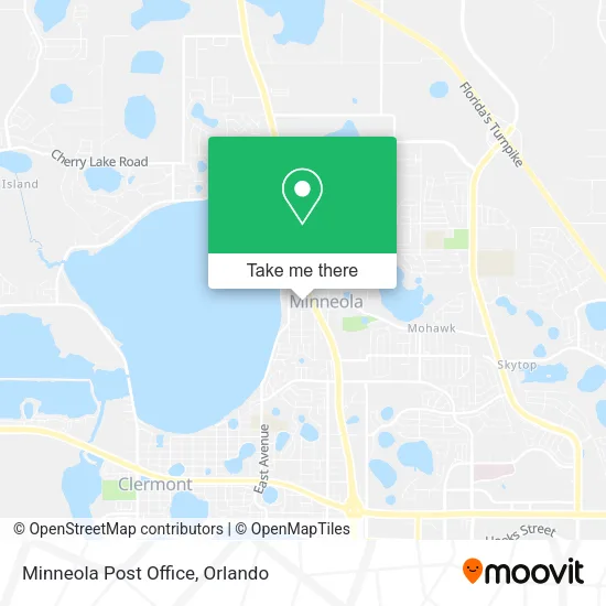 Mapa de Minneola Post Office