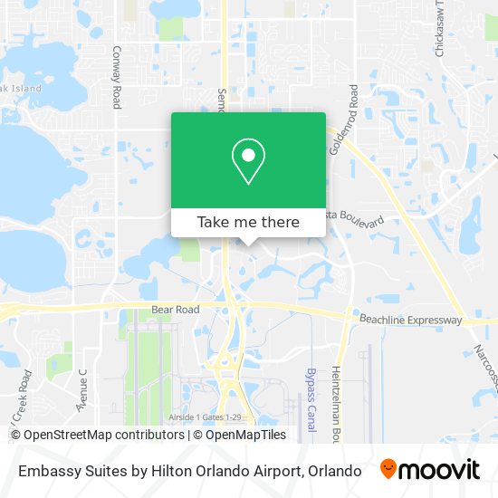 Embassy Suites by Hilton Orlando Airport map