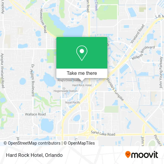 Mapa de Hard Rock Hotel