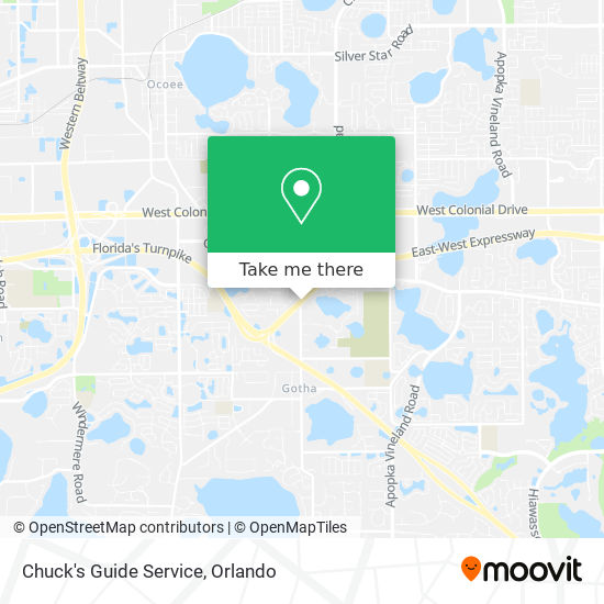 Chuck's Guide Service map