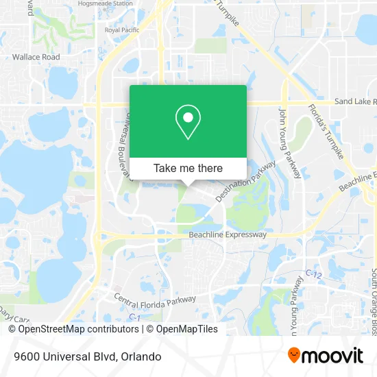 9600 Universal Blvd map