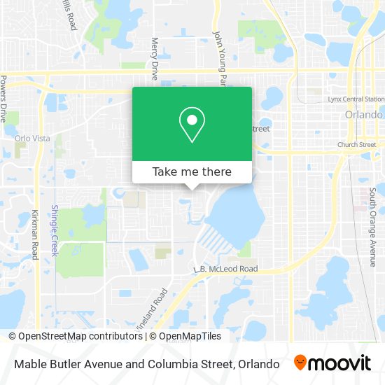 Mable Butler Avenue and Columbia Street map