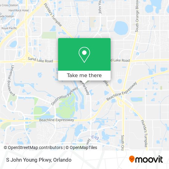 S John Young Pkwy map