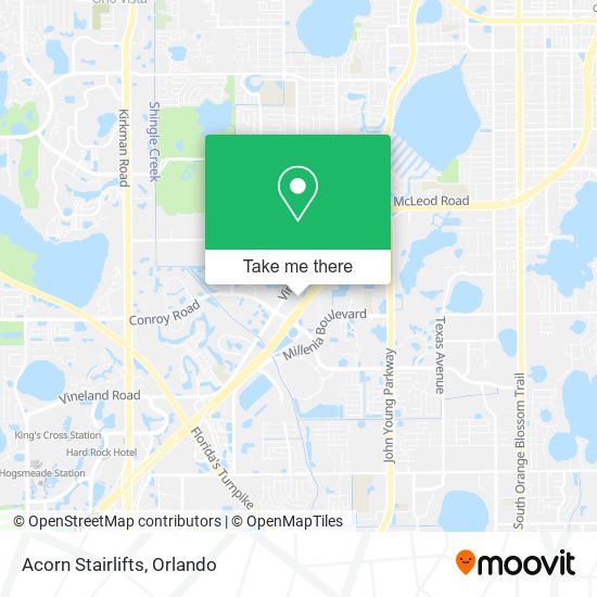 Acorn Stairlifts map