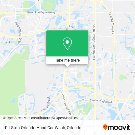 Mapa de Pit Stop Orlando Hand Car Wash