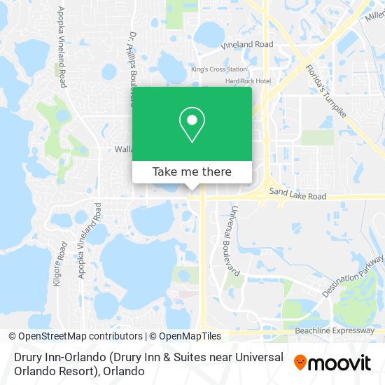 Drury Inn-Orlando (Drury Inn & Suites near Universal Orlando Resort) map