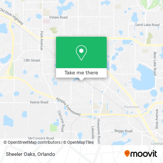 Mapa de Sheeler Oaks