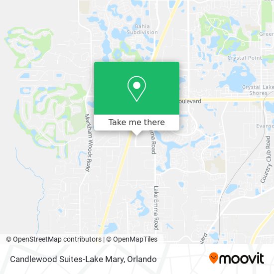 Candlewood Suites-Lake Mary map
