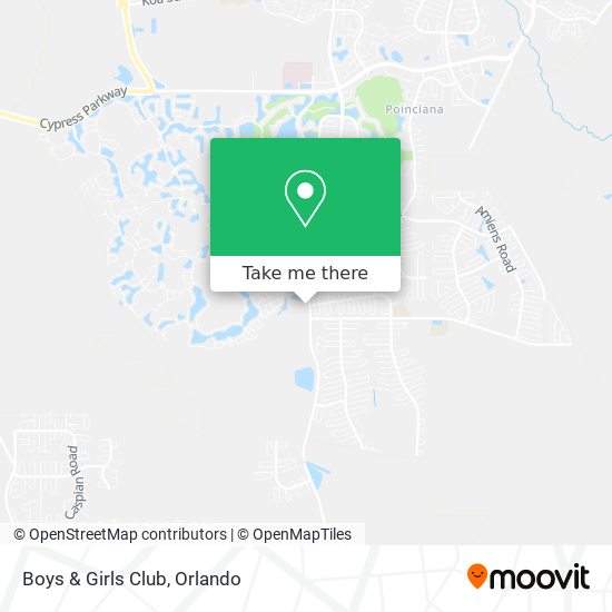 Mapa de Boys & Girls Club