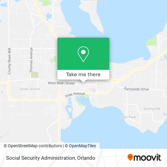 Social Security Administration map
