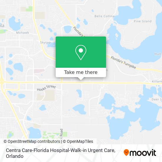 Centra Care-Florida Hospital-Walk-in Urgent Care map