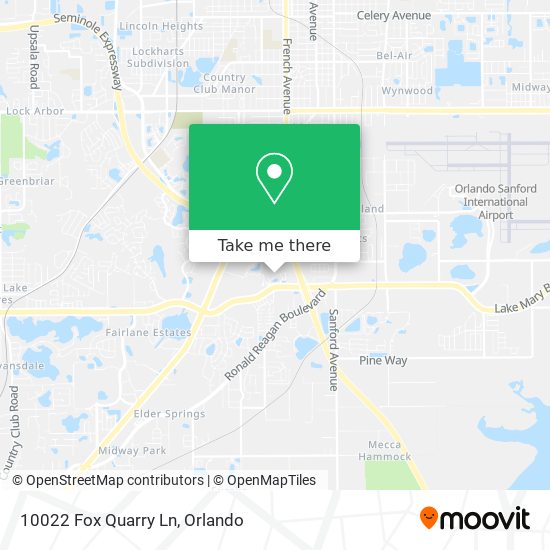 Mapa de 10022 Fox Quarry Ln