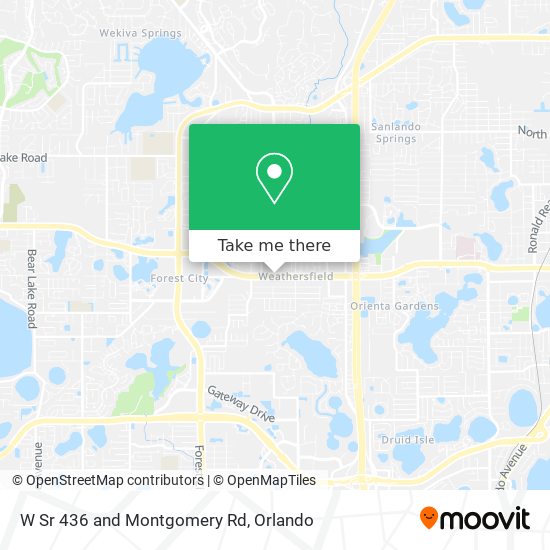 Mapa de W Sr 436 and Montgomery Rd