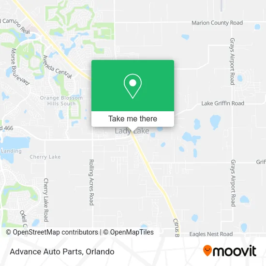 Advance Auto Parts map