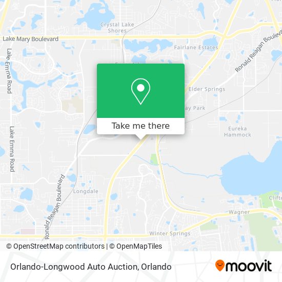 Orlando-Longwood Auto Auction map
