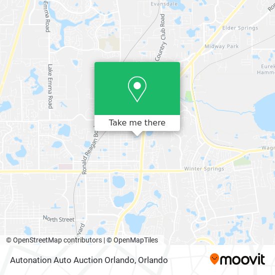 Autonation Auto Auction Orlando map