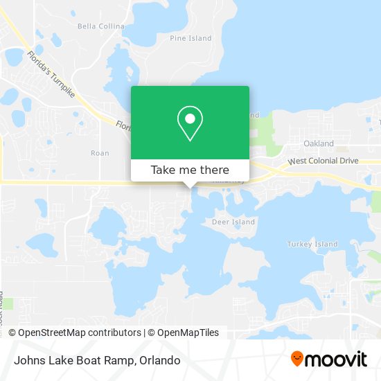 Johns Lake Boat Ramp map