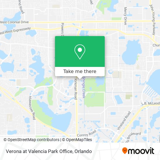 Verona at Valencia Park Office map