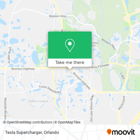 Tesla Supercharger map